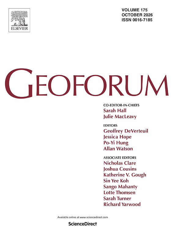 Geoforum cover